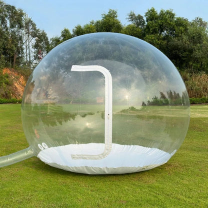 Christmas Inflatable Snow Globe 10ft Giant Transparent Bubble Tent Outdoor with Blower IBubble Igloo Tent Christmas Inflatable