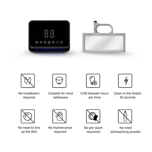 Factory Custom Smart Portable Mini Ultrasonic Dishwasher Ultrasonic Cleaner Commercial Countertop