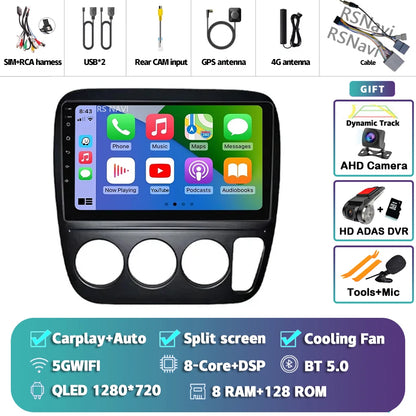 Android 14 Carplay Auto Car Radio For Honda CRV CR-V 1997-2001 Multimedia Video Player GPS Navigation Autoradio Stereo 2 Din DSP