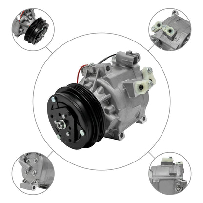Original AC Compressor  Low-Noise Compressor for 2000-2005 Toyota Echo 1.5L Models Silver