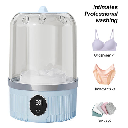 Wireless Washing Machine Portable Travel Underwear And Socks Cleaner 1L mini Clothes Washing Machi
