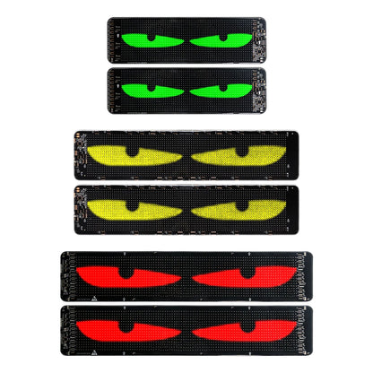 LED Car Front Rear Windshield Glass Light USB Car Demon Eyes Flexible Display Screen Light DIY Programmable for Store/Bar/Trucks