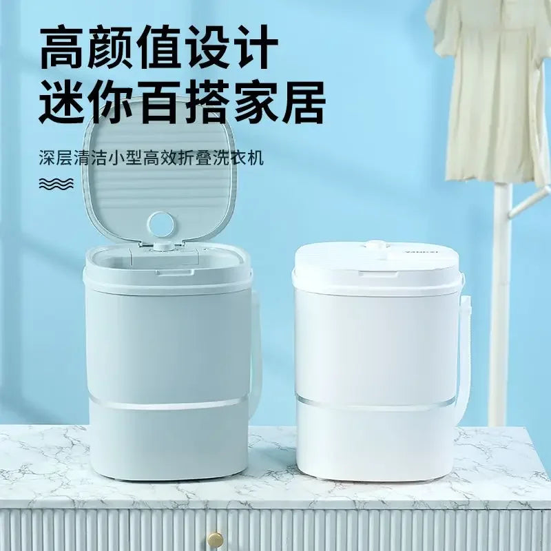 Washing machine mini semi-automatic small single-drum dormitory portable washing and drying integr