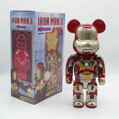 Bearbrick400 cartoon bear tide doll hand-made movable model home decoration Christmas gift birthday gift collection