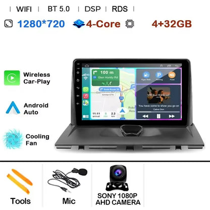 Android 14 CAR Radio For Peugeot Expert 2 G9 2007 - 2017 GPS Navigation Screen Touch  Stereo Head Unit  Cam Multimedia Player