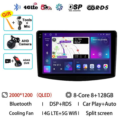Android 15 Car Radio For Mitsubishi Grandis 1 2003 - 2011 GPS Multimedia Player Navi Head Unit Stereo Wireless Carplay Auto QLED