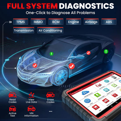 2025 LAUNCH X431 Pro3s Plus V5.0 10.1" Full System Car Diagnostic tools ECU Coding Bi-directional controal Topology Mapping