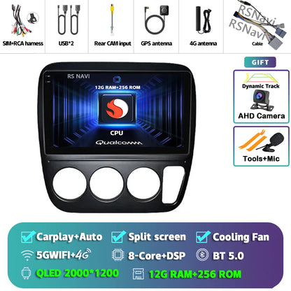 Android 14 Carplay Auto Car Radio For Honda CRV CR-V 1997-2001 Multimedia Video Player GPS Navigation Autoradio Stereo 2 Din DSP
