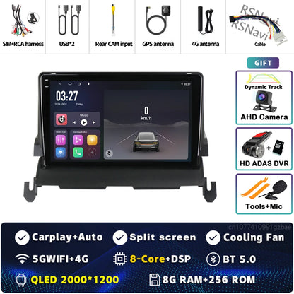 Android 14 CarPlay Car Radio for Dodge Journey 2009 2010 2011 2012 Multimedia Navigation GPS Stereo Auto video Head Unit 2 DIN