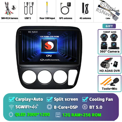 Android 14 Carplay Auto Car Radio For Honda CRV CR-V 1997-2001 Multimedia Video Player GPS Navigation Autoradio Stereo 2 Din DSP