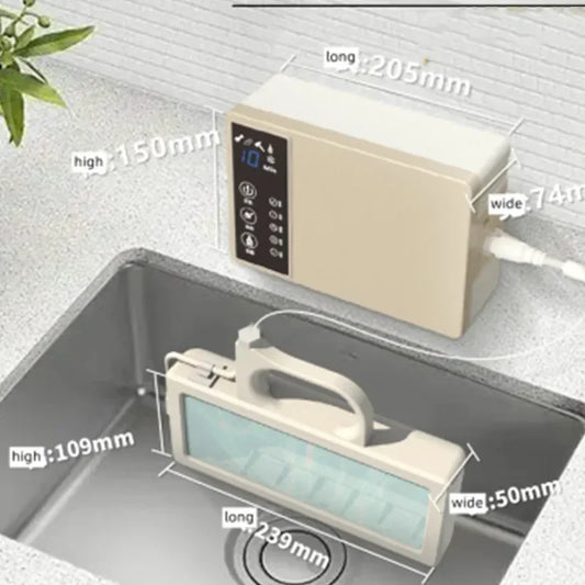 Q7-400H Ultrasonic Dishwasher Household Portable Dish Washer Small Freestanding Sink Dishwasher Au
