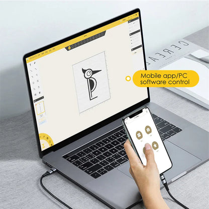 LaserPecker 450nm Laser Engraver Portable Handheld MINI Engraver Machine For Cutting Wood Metal Leather LOGO Mark LP2