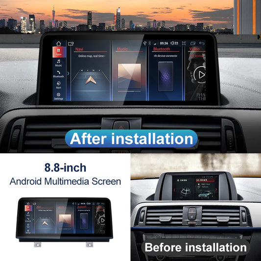 2024 New ID8 Wireless CarPlay AUTO Car Multimedia Video Players For BMW 1/2 Series M2 F20 F87 ID6 EVO Gps Navigation Carplay