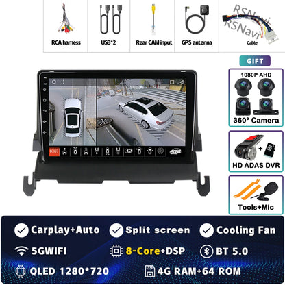 Android 14 CarPlay Car Radio for Dodge Journey 2009 2010 2011 2012 Multimedia Navigation GPS Stereo Auto video Head Unit 2 DIN
