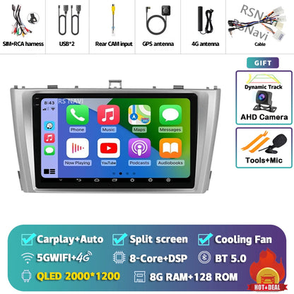 Android 14 Car Radio For Toyota Avensis T27 2009 - 2015 Navigation GPS Multimedia Player Stereo wifi+4G Carplay auto video 2din