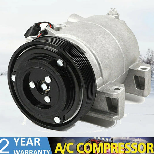 A/C Air Compressor Fit For Nissan Rogue 2.5L 2008 2009 2010 2011 2012 2013 Sport Utility 4-Door AC Compressor With Clutch
