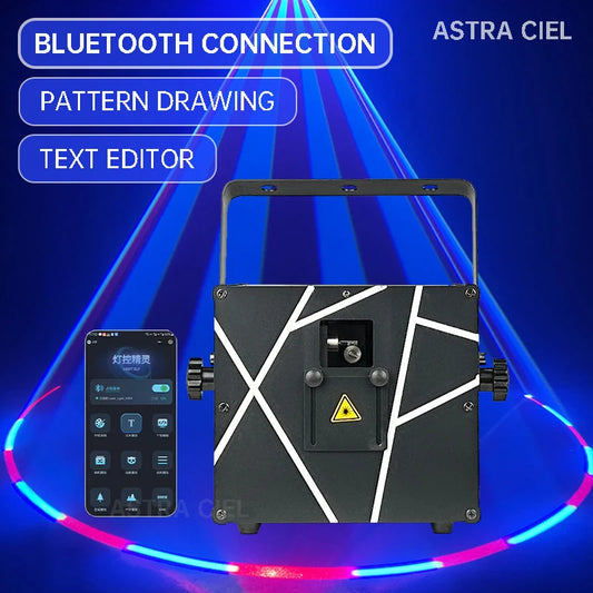 3w 4w 5w laser light RGB bluetooth app connection DMX 3D animation projector DJ bar Christmas party wedding dance stage light
