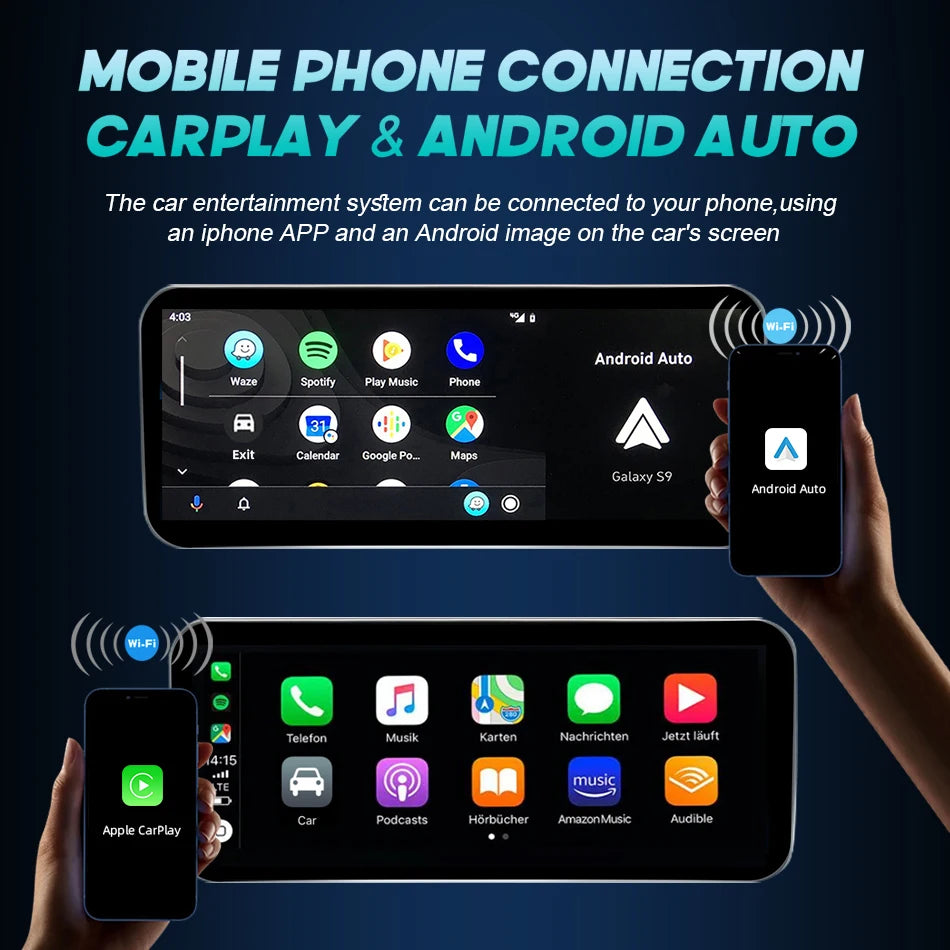 Android 14 Car Radio Carplay Android Auto Touch Screen For Mercedes Benz A Class W176 Car Intelligent Systems 4G GPS Navigation