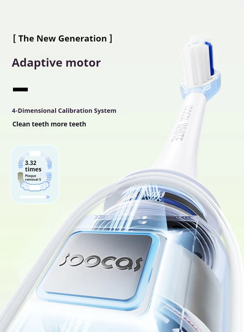 SOOCAS X3S White Rose Adult Smart Sonic Electric Toothbrush IPX7 Waterproof Ultrasonic Tooth Brush