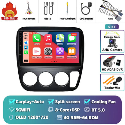 Android 14 Carplay Auto Car Radio For Honda CRV CR-V 1997-2001 Multimedia Video Player GPS Navigation Autoradio Stereo 2 Din DSP