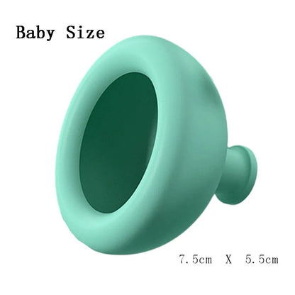 Silicone Pressure Drum Massage,Sputum Remover Cup Pressure Drum Massage Cup Chest Percussion Cup for burping Adults