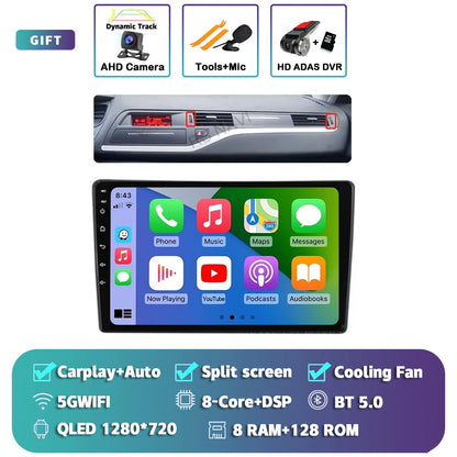Android 14 Carplay Car Radio Multimedia For Citroen C5 2008 2009 2010 -2017 navigation video DVD Autoradio Stereo 2din Head Unit