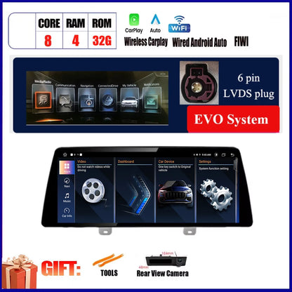 For BMW X3 G01 X4 G02 2018 2019 Car Carplay 12.3 Inch Android Touch Screen Monitor Stereo Speakers Radio Multimedia Player Auto
