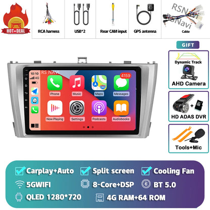 Android 14 Car Radio For Toyota Avensis T27 2009 - 2015 Navigation GPS Multimedia Player Stereo wifi+4G Carplay auto video 2din