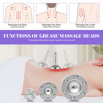 Vacuum Therapy Machine Professional Acupoint Cupping Body Shaping Device Body Shape Massage Machine with 3Pcs Massage Heads