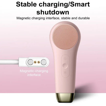Waterproof Facial Cleansing Brush Gentle Vibration & Exfoliation, Rechargeable for Sensitive Skin Care, Deep Pore Cleaning Tool