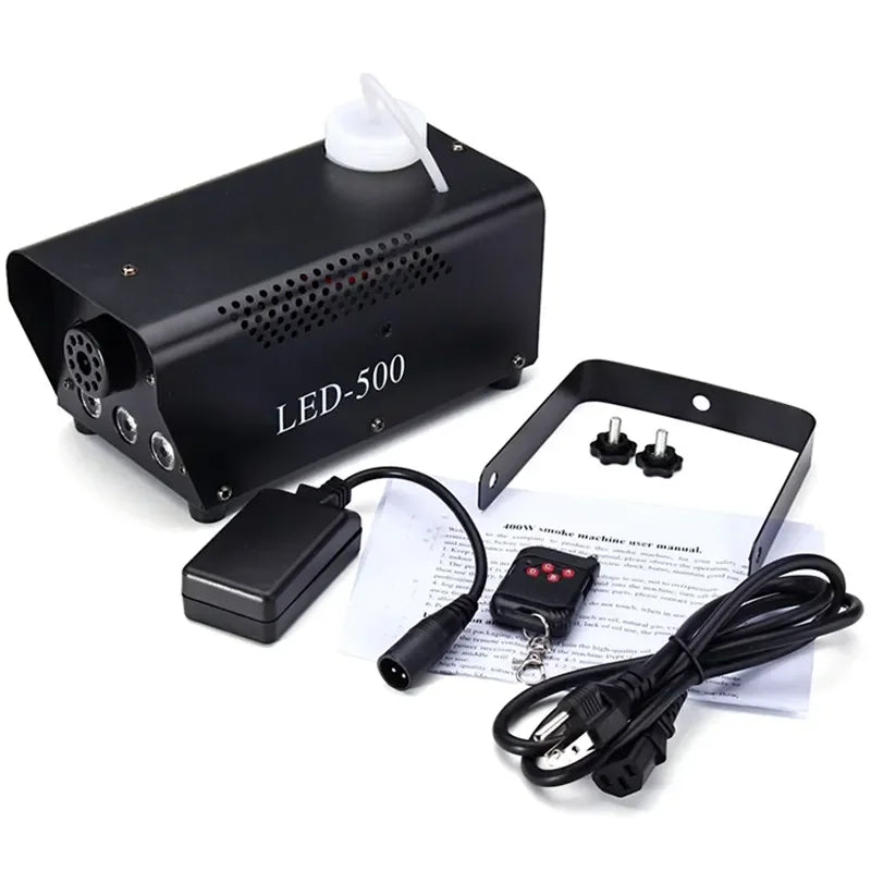 Professional RGB Led Lights 500W Remote Control DJ Stage Smoke Machine Fog Machine 1 Buyer power tools