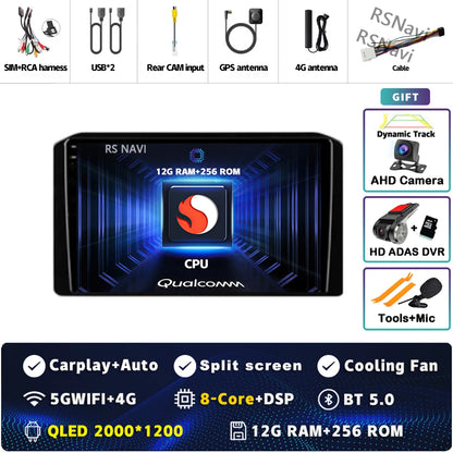 Android 14 Car Radio For Mitsubishi Xpander 2021 2022 Navigation GPS Multimedia Video Player Stereo wifi+4G Carplay Qualcomm DSP
