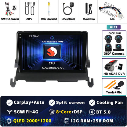 Android 14 CarPlay Car Radio for Dodge Journey 2009 2010 2011 2012 Multimedia Navigation GPS Stereo Auto video Head Unit 2 DIN