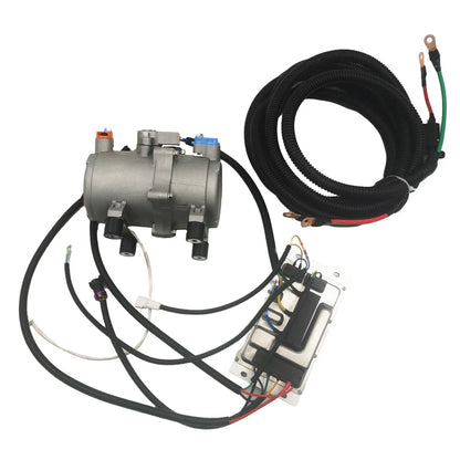 Car Electric Air Conditioner A/C air Conditioning Compressor Set 12V With Control Panel for Truck Bus Automotive Boat Tractor