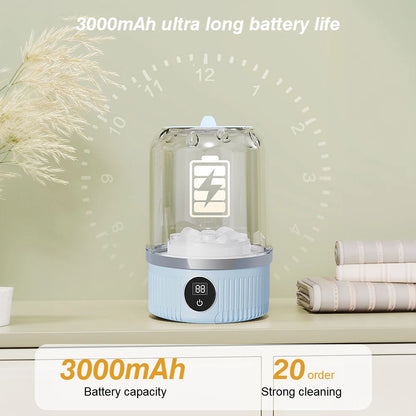Wireless Washing Machine Portable Travel Underwear And Socks Cleaner 1L mini Clothes Washing Machi