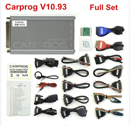 Carprog V8.21/10.93/13.77 ECU Programmer Car Prog Programmer Chip Tunning Diagnostic Tool With 21 Adapters Car Repair Tool