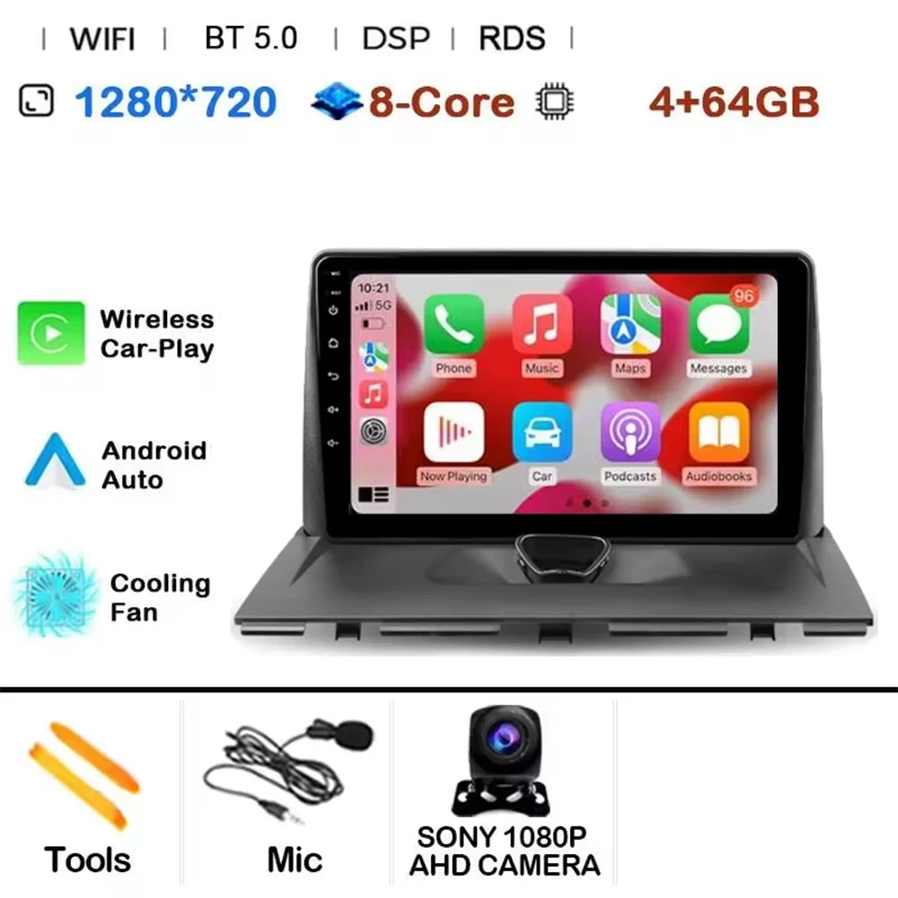 Android 14 CAR Radio For Peugeot Expert 2 G9 2007 - 2017 GPS Navigation Screen Touch  Stereo Head Unit  Cam Multimedia Player