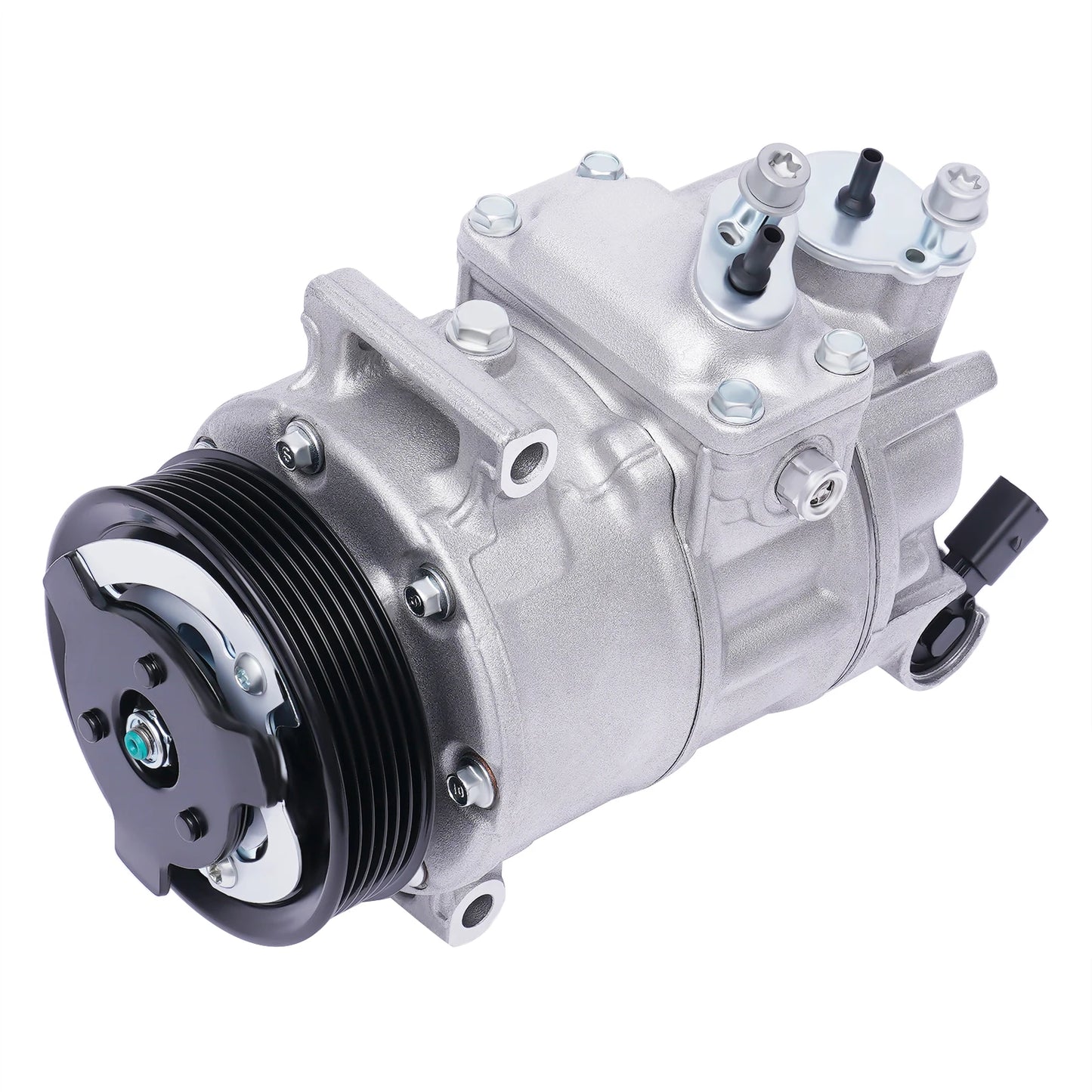 12V 125 Amps Air Conditioning Compressor AC Clutch Kit for Cars and Trucks Silver Energy-saving Air Conditioning Compressor