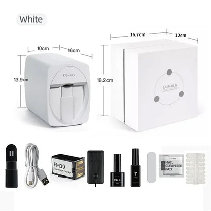 3D Portable Painted Nail Printer Machine Intelligent Automatic Printing Celebrity Home Nail Machine Artifact With Cartridge DIY