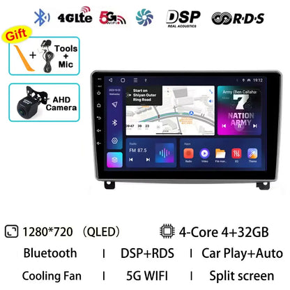 Android 15 Car Radio For Peugeot 407 1 2004 - 2011 GPS Multimedia Player Navi Wireless Carplay DSP BT Head Unit 360 Camera Video