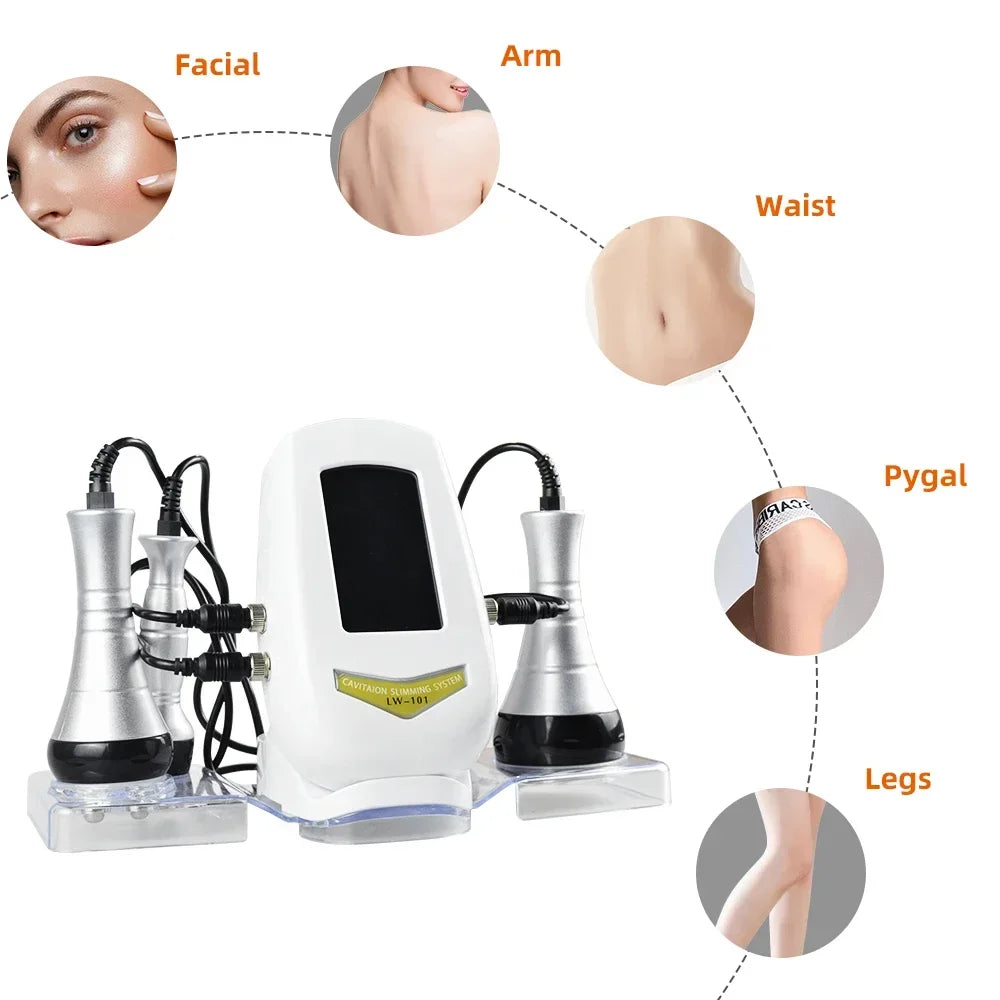 Body Slimming 40K Cavitation Ultrasonic Weight Loss Skin Rejuvenation Beauty Machine Multipolar RF Skin Tighten Anti-wrinkle
