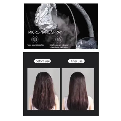 Nano Ultrasonic Hair Spa Machine Scalp Care Deep Conditioning Hair Steamer Head-Mounted Smoothing