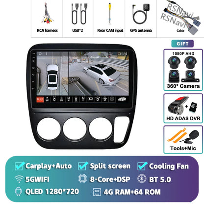 Android 14 Carplay Auto Car Radio For Honda CRV CR-V 1997-2001 Multimedia Video Player GPS Navigation Autoradio Stereo 2 Din DSP