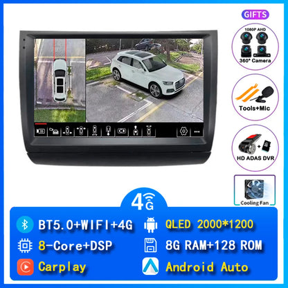 Android 14 wifi+4G Carplay Car Radio For Toyota Prius 20 2002 - 2009 Navigation GPS Video Player Stereo Multimedia DVD DSP 8core