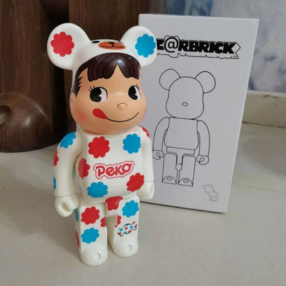 Bearbrick400 cartoon bear tide doll hand-made movable model home decoration Christmas gift birthday gift collection