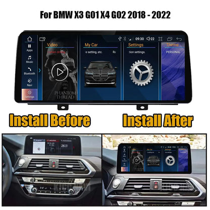 12.3'' For BMW X3 G01 X4 G02 2018 - 2020 EVO System Android Auto Multimedia Player Carplay Radio GPS Navigation 4G 1920X720P
