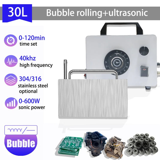 Ultrasonic Cleaner 316 Stainless Steel,3 Cleaning Mode,6L 10L 30L Portable Washing Machine,Ultraso