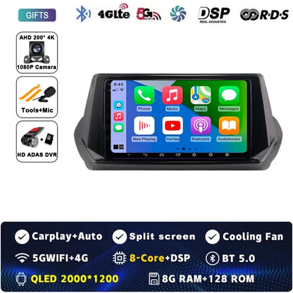 Android 15 Carplay Auto For Peugeot 2008 208 2019 2020 2021 2022 Car Radio Multimedia Video Player Navigation GPS  No 2Din 2 Din