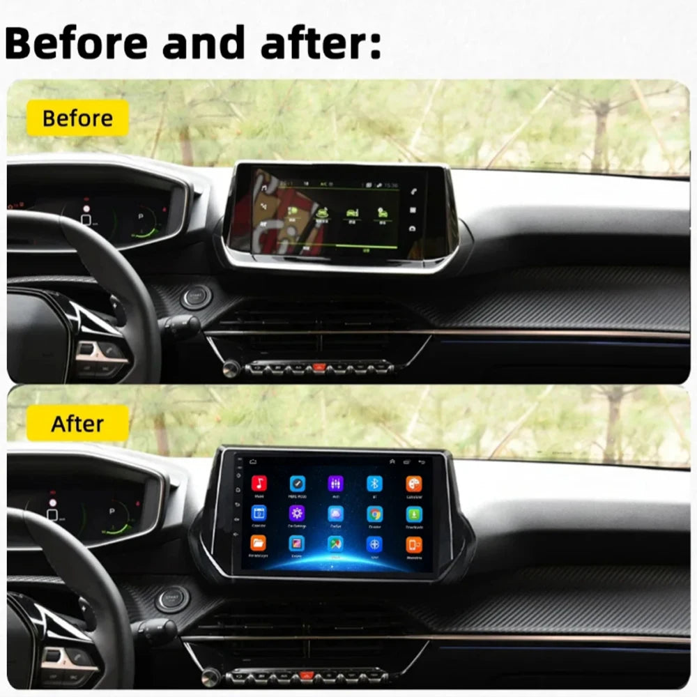 Android 15 Carplay Auto For Peugeot 2008 208 2019 2020 2021 2022 Car Radio Multimedia Video Player Navigation GPS  No 2Din 2 Din