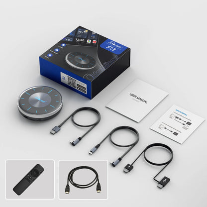 OTTOCAST P3 OttoAibox CarPlay AI Box Wireless Android Auto Smart TV Box Car Accessories for Benz Audi Kia Hyundai VW Toyota 2024
